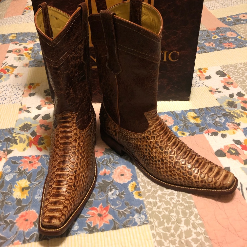 Luxurious exotic skin men’s boots NEW SALE PRICE 40% Off Original Offered Price!